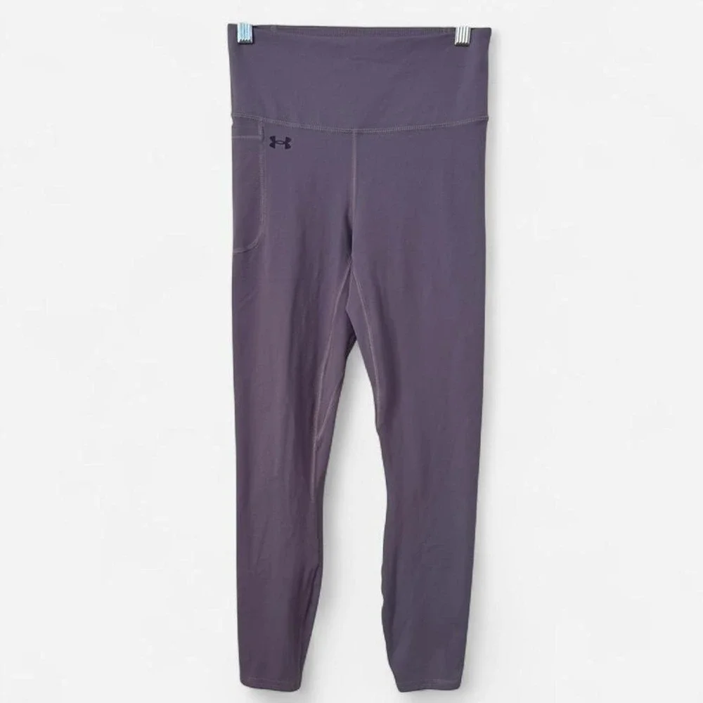 Under Armour purple leggings with pockets Size S